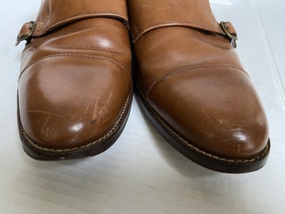 Cole Haan British Tan Leather Warner Grand Monk Cole Haan Mens Warner Grand British Tan Leather Monk Strap  main image 4