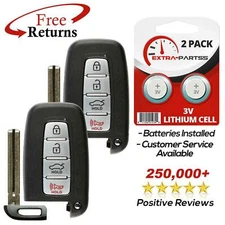 2 For 2012 2013 2014 2015 Hyundai Veloster Keyless Smart Remote Car Key Fob