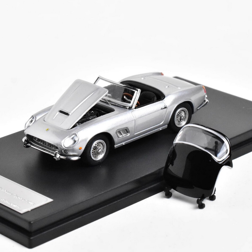 KING MODEL 1/64 Ferrari 250GT 1960 Silver Diecast Car Model Toy