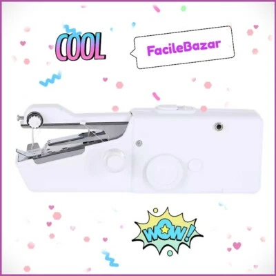 mini Macchina da Cucire Manuale Portatile da VIAGGIO con BOBINA filo ago cucito