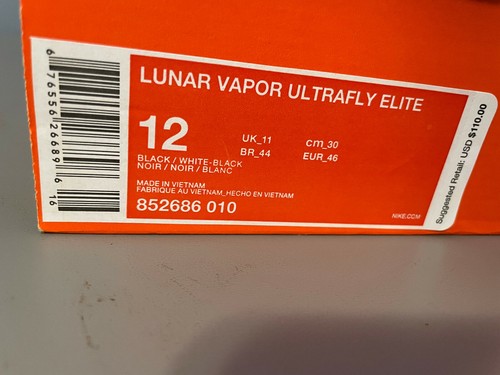 NUEVOS botines de béisbol de metal Lunar vapor ultrafly elite (852686 010) US12 - Imagen 8 de 8