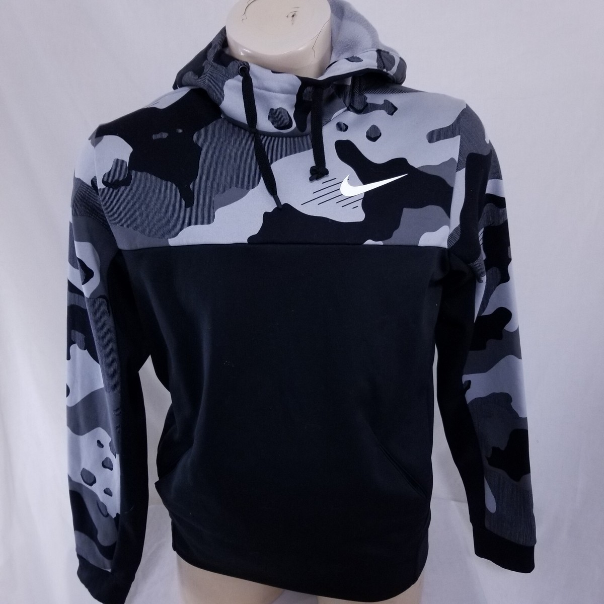 nike camouflage hooded shirts & tops