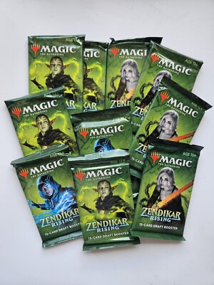Magic the Gathering Zendikar Rising Draft Booster Packs x10 Neu Sealed