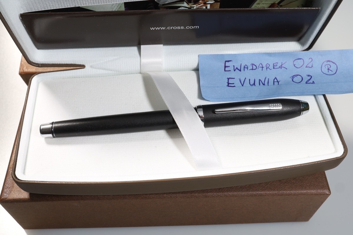 Cross Thousand Fountain Pen, Black Matte, CT, box, nice, Look