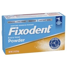 Fixodent Extra Hold Denture Adhesive Powder 2.7 Ounce Pack of 4