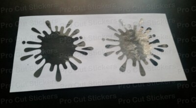 Lackspritzer x2 silber Hologramm Spiegel Neo Chrom Auto individuelle Aufkleber Abziehbilder d3