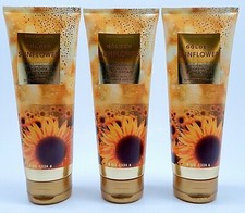 3 BATH BODY WORKS GOLDEN SUNFLOWER ULTRA SHEA BODY CREAM 8oz / 226g NEW