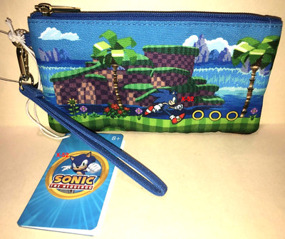 Sonic The Hedgehog Blue Wristlet Wallet Loungefly bag Sega Classic Tails