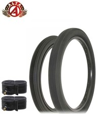 SCHWINN STYLE BICYCLE SLICK 16X 1-3/4 S7  20 X 2.125 S2 WIDE SLICK TIRE W/TUBES