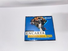 Microsoft ENCARTA Encyclopedia Deluxe 2001 CD-ROM PC 3 Disc Set