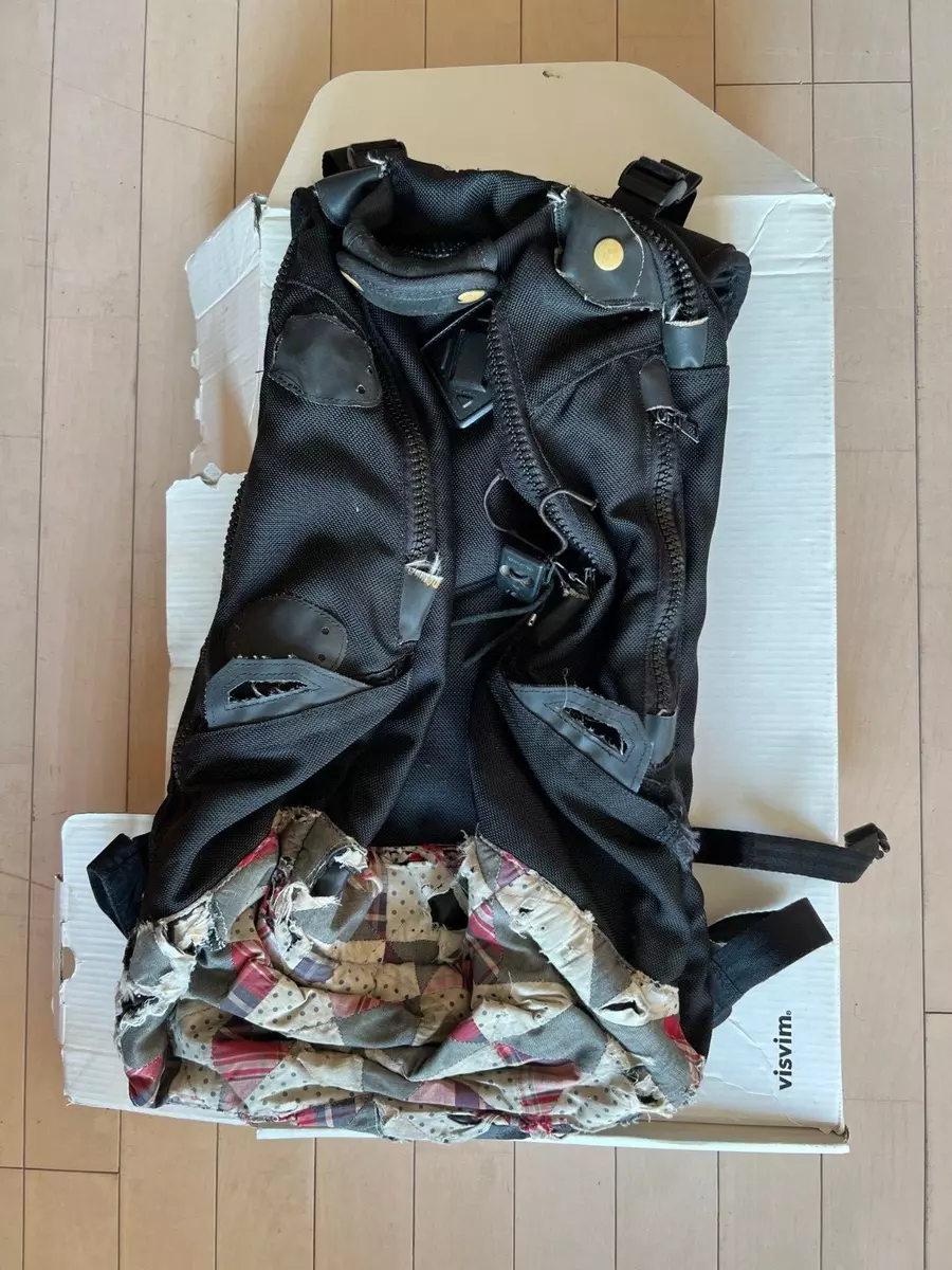 VISVIM F.I.L. Backpack Cordura Bag Japan Black Patchwork 20L rare