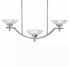 Kichler Lighting 3-light Chrome Halogen Linear Chandelier Chrome