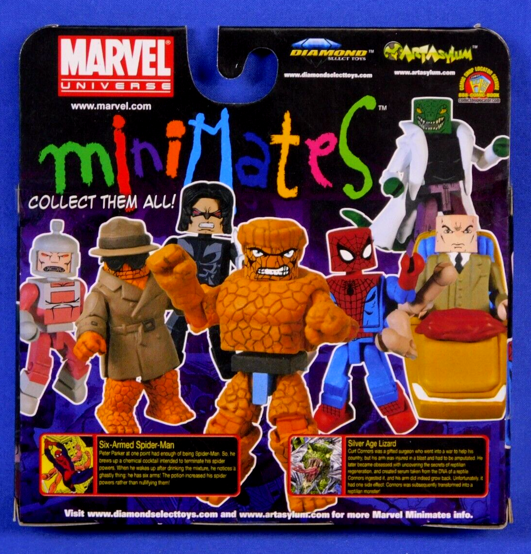 MARVEL MINIMATES SIX-ARMED SPIDER-MAN & SILVER AGE LIZARD 2-PACK