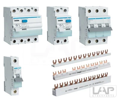 Hager Leitungsschutzschalter LS-Schalter Sicherungsautomat RCD FI 1-polig 3-poli