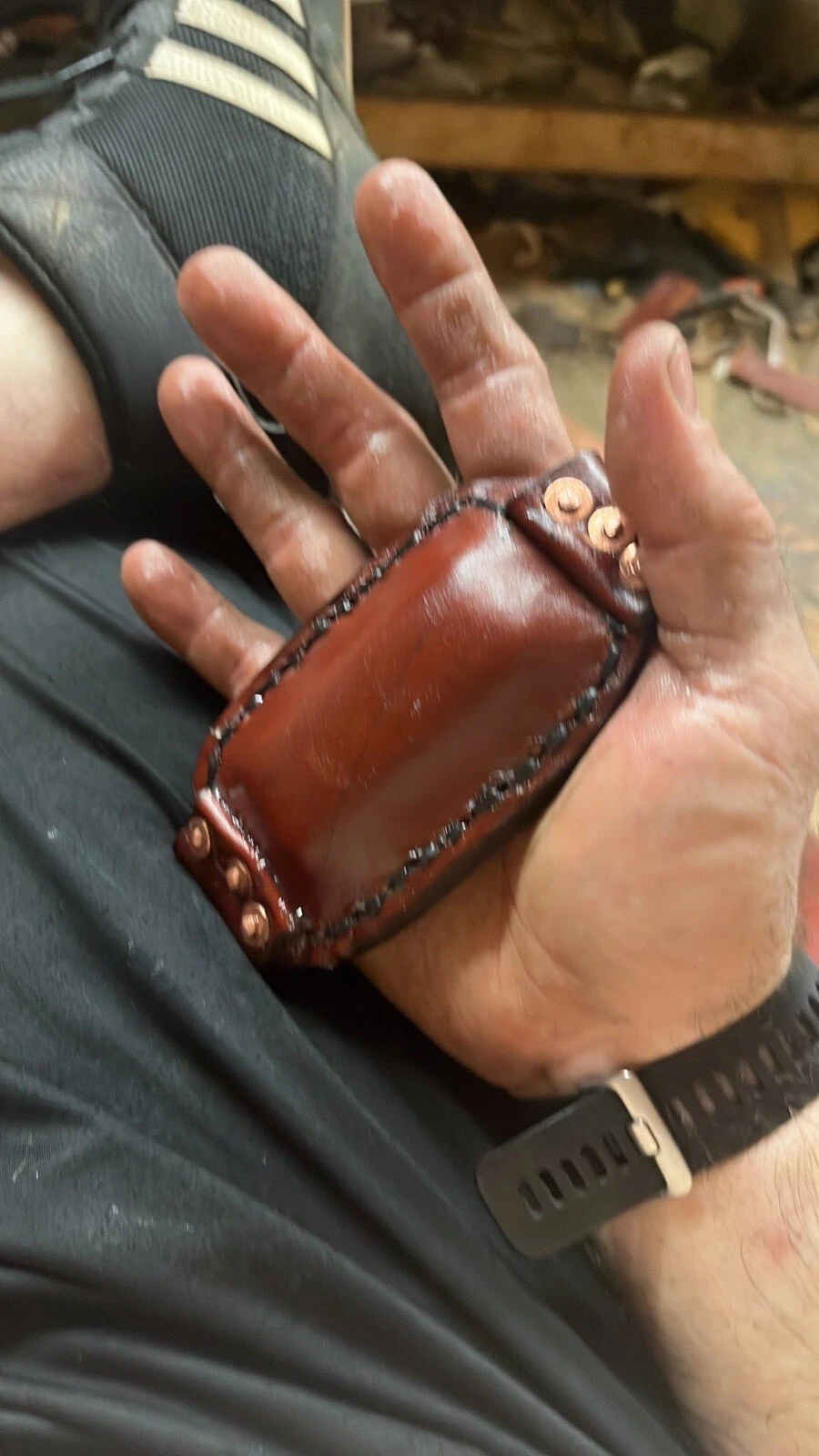 1# Leather Runners Hand Weight- Made Custom To Your Measurements