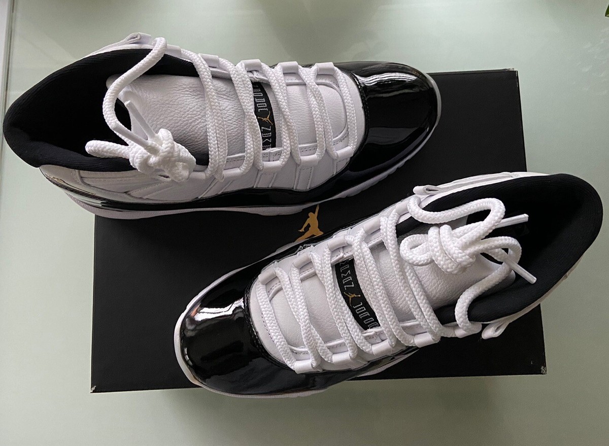 Air Jordan 11 Retro Gratitude DMP Defining White Black Gold CT8012