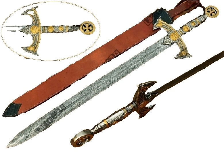 Damascus Push Collectible Modern Custom & Handmade Fixed Blade Knives