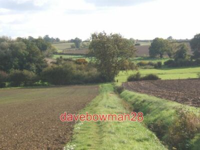 PHOTO  COUNTRYSIDE IN THE UPPER GIPPING VALLEY AN ATTRACTIVE WALK WITH OPEN VIEW