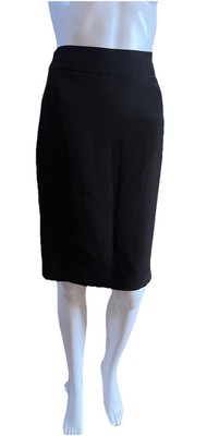 Armani Collezioni Black Pencil Skirt Made In Italy Size 42 (US Size 4) Vintage