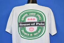 vintage 90s HOUSE OF PAIN FINE MALT LYRICS RAPTEES BEER LABEL WHITE t-shirt XL