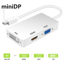 3 IN1 Display Port Mini DP to HDMI DVI VGA Cable Adapter Cable Converter Connect