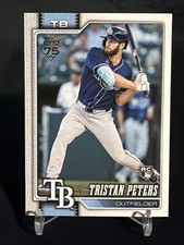 2026 Topps 75 Series 1 Tristan Peters (RC) #330 Tampa Bay Rays 🇨🇦