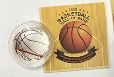2020 Basketball Hall Of Fame - 99.9% Colorized Silver Proof w/Box & COA