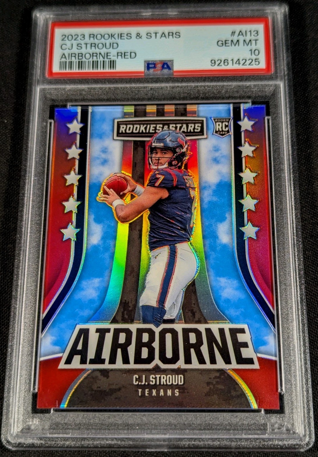 PSA 10 SSP RC /99 CJ STROUD "Airborne" 🚨RED PRIZM ROOKIE 🔥2023 Rookies & Stars