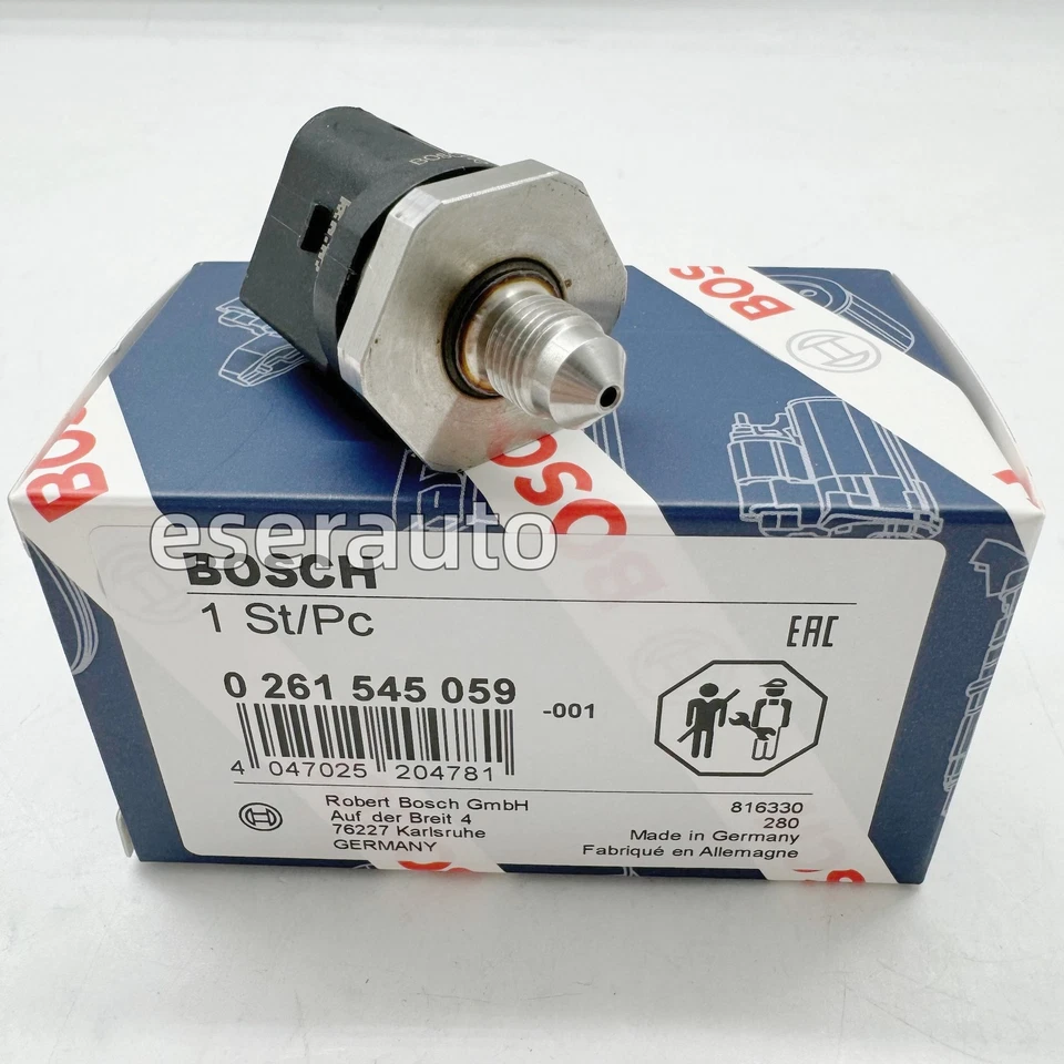 Common Rail Fuel Pressure Sensor 0261545059 for Audi A4 A5 A6 A8 Q5 Q7 RS4 R8 S5 - Image 2 of 4