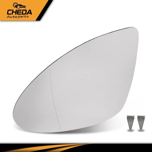 Fit For 2011-2017 Porsche Cayenne Rearview Mirror Glass w/ Heat Left Driver Side