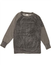 CHAMPION Womens Graphic Sweatshirt Jumper UK 16 Large Grey Cotton AE09