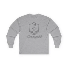 New Tee Shirt Campagnolo Bicycle Logo Men's Long Sleeve T-Shirt American T-Shirt
