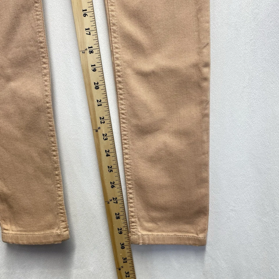 Pantalones de mezclilla Victoria Beckham tiro bajo pierna ajustada mujer talla 24 salmón elástico Foto 4 de 4