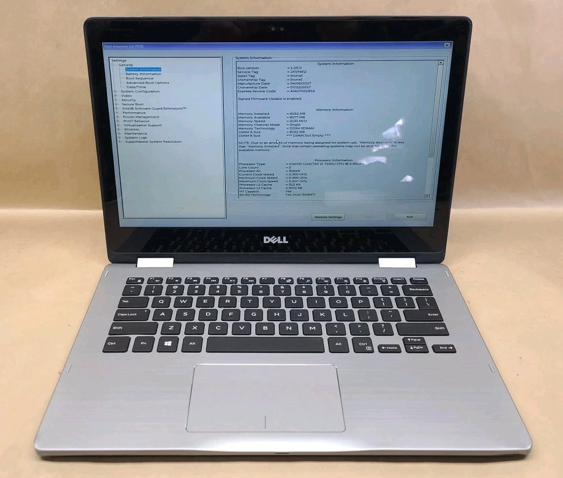 Dell Intel Core i3 7th Gen. 8 GB RAM PC Laptops & Netbooks for