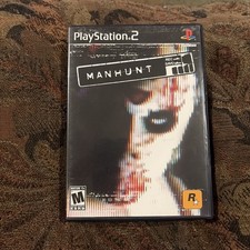 Manhunt PS2 PlayStation 2 Complete CIB with Registration Card Rare Horror Game!!