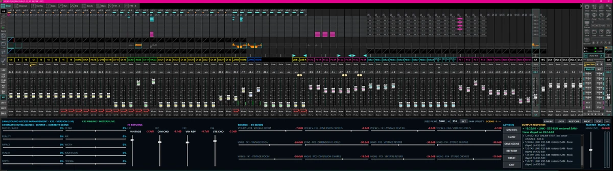 Software SAM X32 | Behringer X32 Midas M32 | Windows EXE + Escena afinada