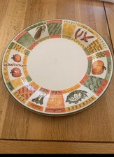 Retro Staffordshire Covent Garden 10″ Dinner Plates Set Vintage Tableware