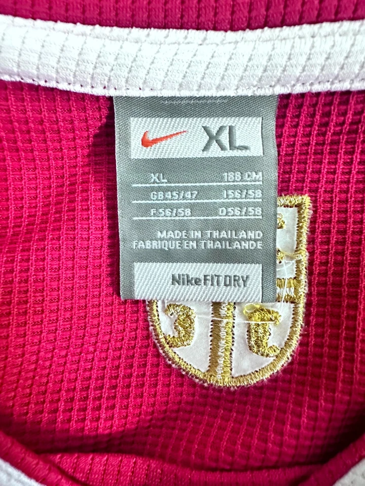 MAGLIA SERBIA STANKOVIC MATCH WORN ISSUE SHIRT JERSEY CAMISETA 2007/2008 COA - Immagine 3 di 4