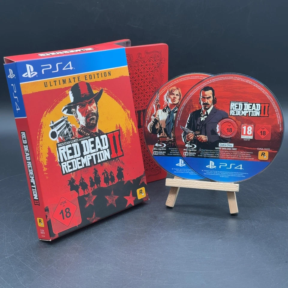 PS4 - Red Dead Redemption 2 #Ultimate Edition DE mit Steelbook Top Zustand, Foto 1 von 3