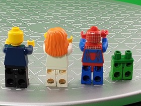 Lego Spider-Man 3 Minifigures-Spider-Man, Green Goblin, Mary Jane + Instr. 4852