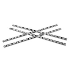 4 Pairs Small Silent Drawer Slides 406 mm Steel Bearing Slide Rails