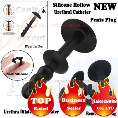Silicone Hollow Tube Sounding Eye Rod Peni Plug Insertion Urinary Dilator Plug