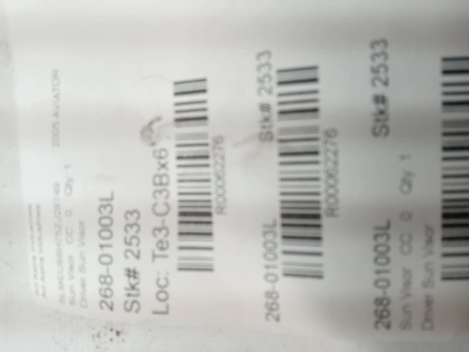 Parasol izquierdo Lincoln Aviator 2003-2005 OEM probado sin techo corredizo solamente Foto 4 de 4