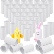 100 Packs Cardboard Tubes for Crafts, Thick Toilet Paper Rolls Empty for Kids Cl