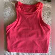 Spiritual Gangster Women's Pink Long Line Lined Tank Size XS