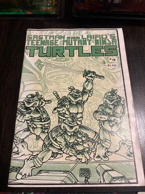 Teenage Mutant Ninja Turtles #4 (Mirage Studios June 1985) Pre Owned