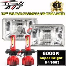 7x6" 5x7" LED Headlights Lamp Sealed Hi/Lo Beam FIT Jeep Cherokee XJ 1984-2001