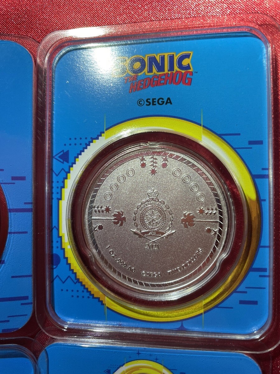 2021 Niue Sonic the Hedgehog 30th Anniv Colorized 1oz Silver Coin
