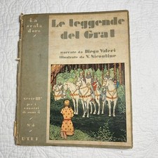 1945 Italian "Le leggende del Gral" by Diego Valeri -Holy Grail-Illustrated Book