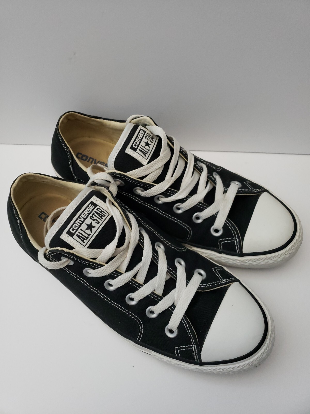 Converse Chuck Taylor Black Low Top All Star Canvas Shoes Men
